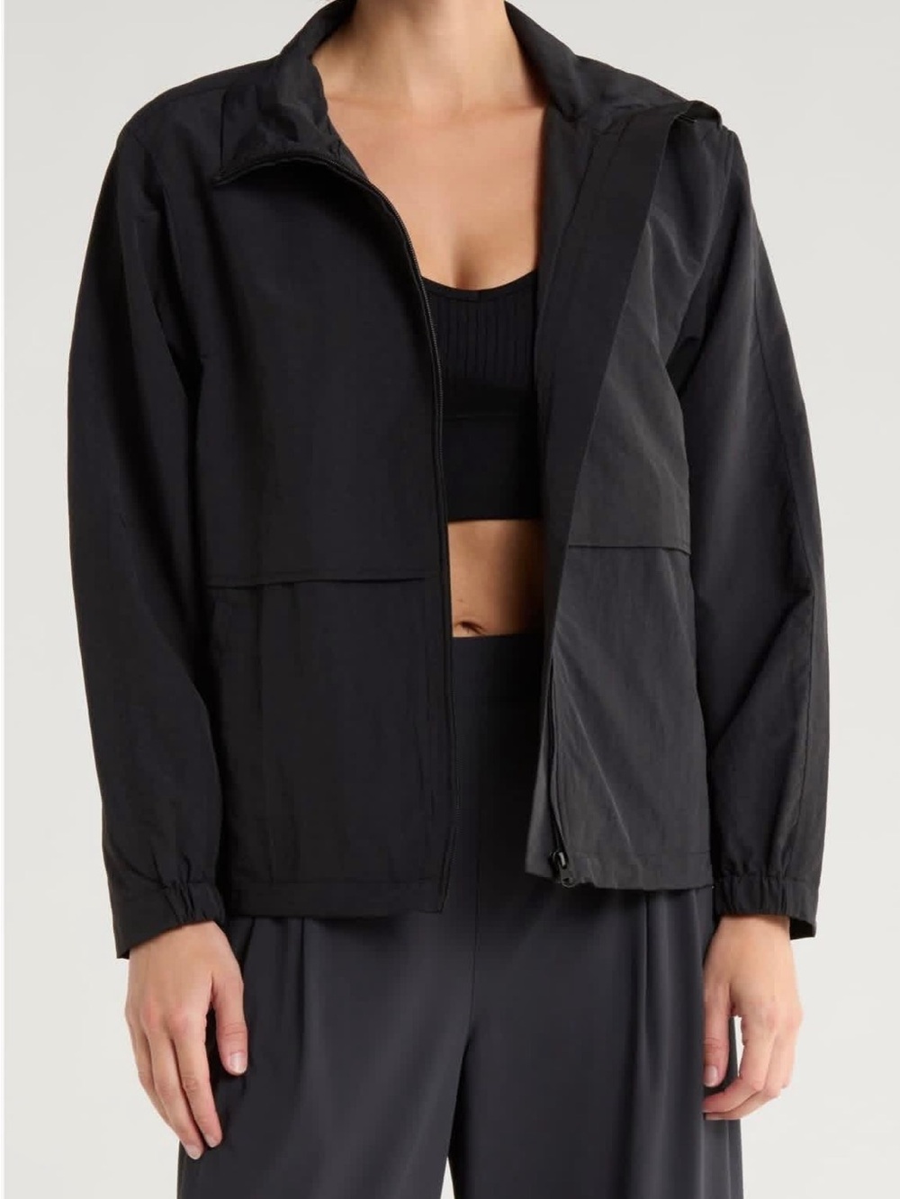 Elodie Black Lightweight Utility Jacket
